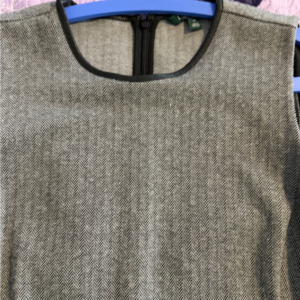 Polo by Ralph Lauren Gray Herringbone Sheath Dress